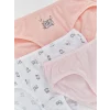 LCW Kids Pembe Baskılı Kız Çocuk Külot 3lü