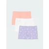 LCW Kids Pembe Baskılı Kız Çocuk Boxer 3lü