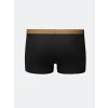 LC WAIKIKI Siyah Standart Kalıp Pamuklu Esnek Erkek Boxer 3lü