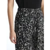 LCWAIKIKI Classic Siyah Beli Lastikli Desenli Kadın Şort