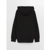 LCWAIKIKI Classic Siyah Kapüşonlu Uzun Kollu Erkek Kalın Fermuarlı Sweatshirt