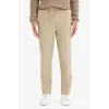 Defacto A9943 Bej Yazlık Kumaş Jogger Pantolon Beli Bağcıklı Lastikli Düz Paça Cepli Her Yöne Esneyen