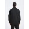 Defacto D7305 Siyah DeFactoFit Standart Fit Dik Yaka Fermuarlı Skuba Dalgıç Kumaş Sporcu Sweatshirt