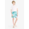 Defacto E5182 Mavi Erkek Çocuk Floral Deniz Şortu