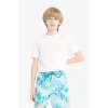 Defacto E5182 Mavi Erkek Çocuk Floral Deniz Şortu