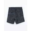 XSIDE Siyah Kısa Boy Desenli Erkek Deniz Şortu