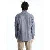 SOUTHBLUE Indigo Regular Fit Uzun Kollu Çizgili Erkek Gömlek