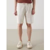 XSIDE Bej Standart Kalıp Poplin Erkek Şort