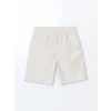 XSIDE Bej Standart Kalıp Poplin Erkek Şort