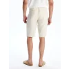 SOUTHBLUE Bej Standart Kalıp Keten Karışımlı Erkek Şort