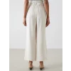 LCWAIKIKI Classic Bej Beli Lastikli Kadın Pantolon