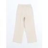 LCWAIKIKI Classic Bej Beli Lastikli Kadın Pantolon