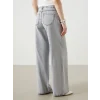 LCW Jeans Gri Wideleg Kadın Jean Pantolon