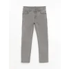 LCW Kids Gri Beli Ayarlanabilir Lastikli Erkek Çocuk Jean Pantolon