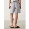 LCWAIKIKI Classic Gri Diz Hizası Boy Basic Erkek Deniz Şortu