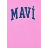 Mavi 7610109-71033 Mavi Logo Baskılı Pembe Tişört