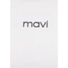 Mavi 1612829-80194 Mavi Logo Baskılı Beyaz Tişört