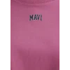 Mavi 1611585-84670 Mavi Logo Baskılı Pembe Crop Tişört