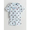 LCW Kids Beyaz Minnie Mouse Baskılı Kız Çocuk Şortlu Pijama Takım