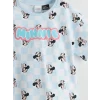 LCW Kids Beyaz Minnie Mouse Baskılı Kız Çocuk Şortlu Pijama Takım