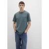 Mavi 066248-71577 Cep Detaylı Yeşil Basic Tişört