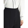 LCWAIKIKI Classic Siyah Beli Lastikli Kadın Cigarette Pantolon