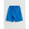 LCW Kids Mavi Beli Lastikli Erkek Çocuk Şort