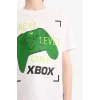 Defacto E0345 Beyaz Erkek Çocuk Xbox Pijama Takımı Kısa Kollu Üst Beli Lastikli Şort