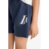 Defacto E6700 Lacivert Kız Çocuk NBA Los Angeles Lakers Şort
