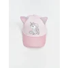 LCW ACCESSORIES Pembe 3 Boyutlu Kız Çocuk Kep Şapka