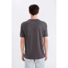 Defacto D5481 Antrasit %100 Pamuk Regular Fit Bisiklet Yaka Kısa Kollu Ağır Kumaş Tişört