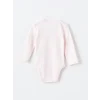 LC WAIKIKI Pembe Bisiklet Yaka Kız Bebek Çıtçıtlı Bodysuit 2li