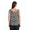 LCWAIKIKI Classic Siyah V Yaka Desenli Kadın Bluz