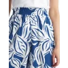 LCWAIKIKI Classic Mavi Beli Lastikli Desenli Kadın Şort