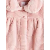 LCW baby Pembe Bebe Yaka Kız Bebek Pelüş Mont