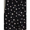 LCW Kids Siyah Beli Lastikli Çiçekli Kız Çocuk Tayt