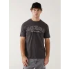 XSIDE Antrasit Bisiklet Yaka Kısa Kollu Baskılı Penye Erkek Tişört