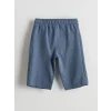 LCW Kids Mavi Beli Lastikli Erkek Çocuk Şort