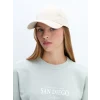 LCW ACCESSORIES Ekru Yazı Nakışlı Kadın Kep Şapka