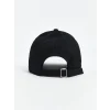 LCW ACCESSORIES Siyah Yazı Nakışlı Kadın Kep Şapka