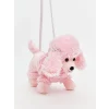 LCW ACCESSORIES Pembe Köpek Figürlü Pelüş Kız Çocuk Omuz Çantası