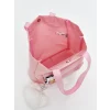LCW ACCESSORIES Pembe Baskılı Şeffaf Cepli Kız Çocuk Kol Çantası