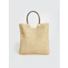 LCW ACCESSORIES Ekru Hasır Kadın El Çantası
