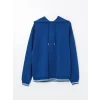 LCWAIKIKI Classic Mavi Oversize Kadın Hoodie