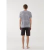 LC WAIKIKI Gri Standart Kalıp Erkek Şortlu Pijama Takımı