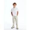 LCW Kids Beyaz Hakim Yaka Poplin Erkek Çocuk Gömlek