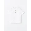 LCW Kids Beyaz Hakim Yaka Poplin Erkek Çocuk Gömlek