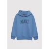 Mavi 6S10143-83767 Mavi Logo Baskılı Mavi Sweatshirt