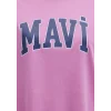 Mavi 1600843-71033 Mavi Logo Baskılı Pembe Tişört