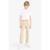 Defacto B6713 Bej Erkek Çocuk Lastikli Paça Basic Düz Gabardin Jogger Pantolon
